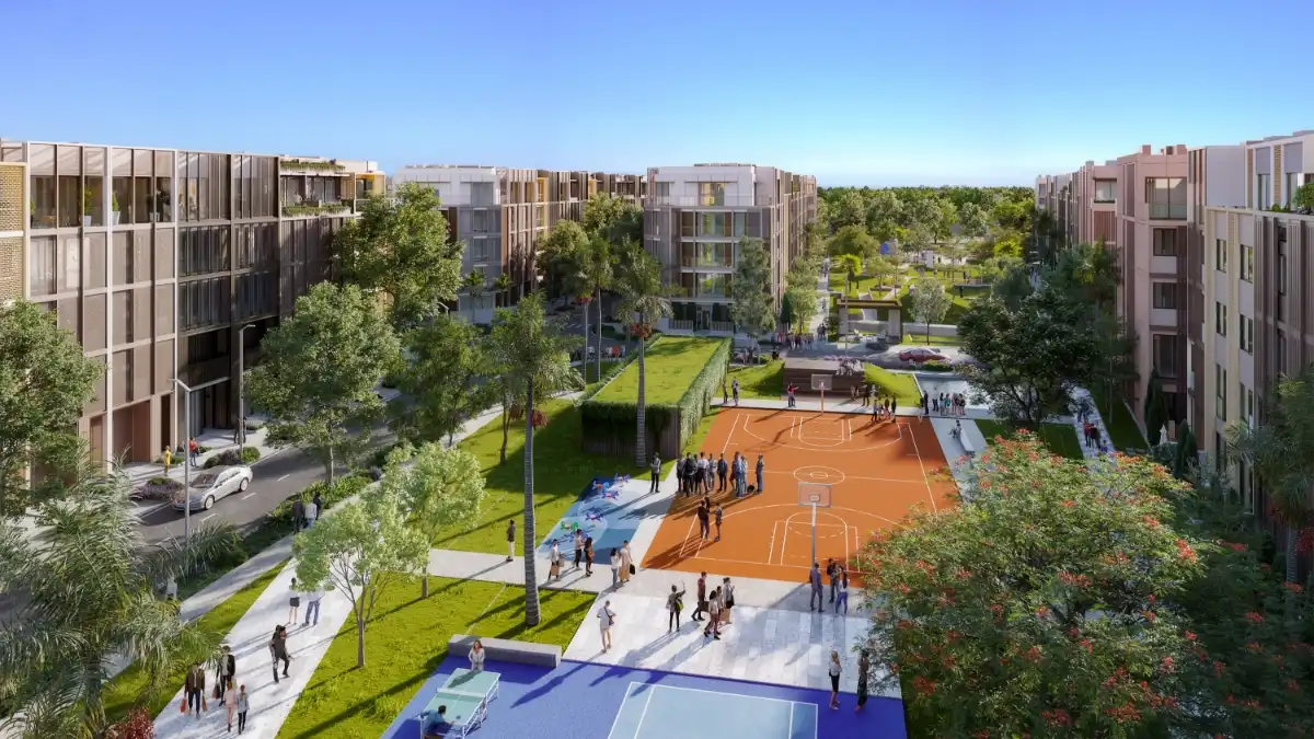 Mảng xanh chiếm 25% diện tích dự án tạo nên không gian hoà hợp với thiên nhiên.